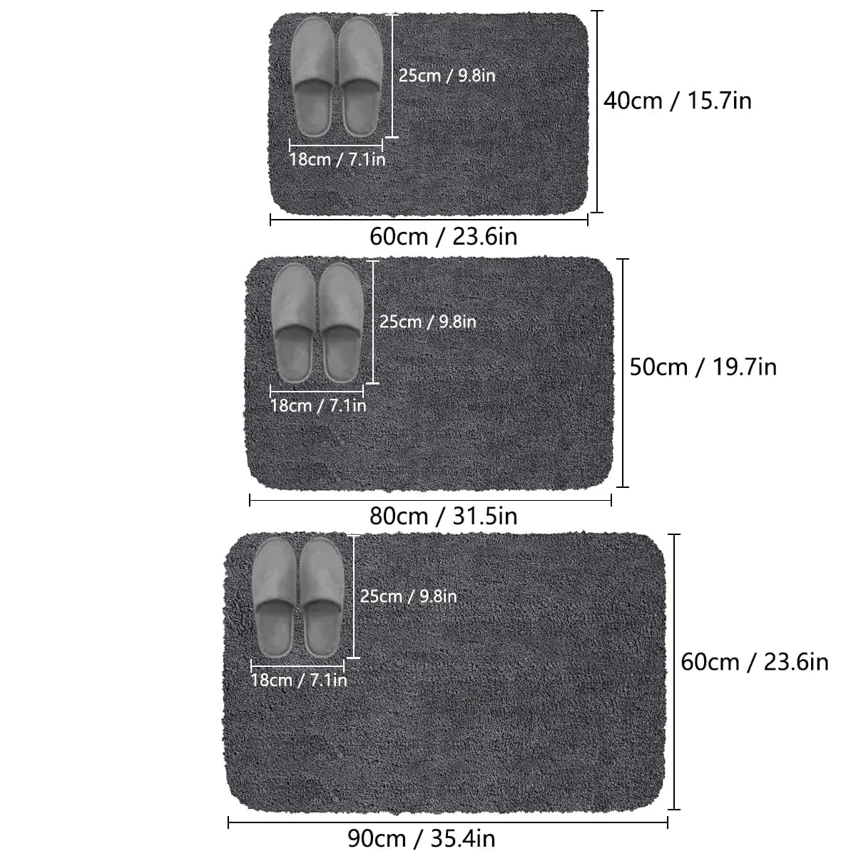 Puszysta Mata Łazienkowa XL | Ultra Chłonna i Antypoślizgowa miniatura 3